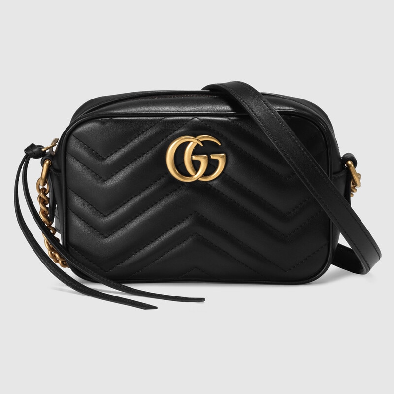 Gucci GG Marmont Matelasse Mini Shoulder Bag 448065 Black